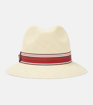 Loro Piana The Suitcase Stripe Ingrid straw panama hat