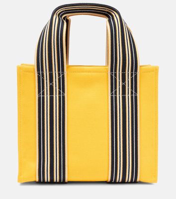 Loro Piana The Suitcase Stripe Mini canvas tote bag