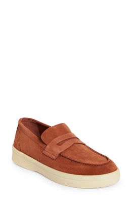 LORO PIANA Ultimate Penny Loafer in Rust