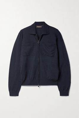Loro Piana - Valsesia Wool Bomber Jacket - Blue