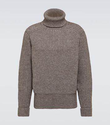 Loro Piana Wengen cotton and wool turtleneck sweater