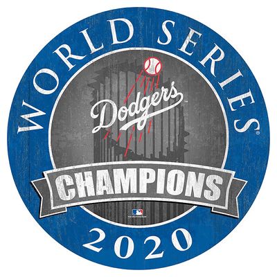 Los Angeles Dodgers 2020 World Series Champions 24'' Circle Sign