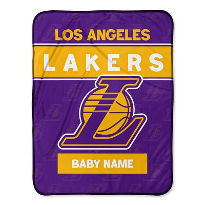 Los Angeles Lakers 30" x 40" Personalized Baby Blanket