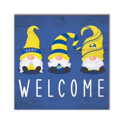 Los Angeles Rams 10'' x 10'' Welcome Gnomes Sign