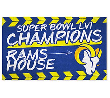 Los Angeles Rams Super Bowl LVI 3' x 5' Rug