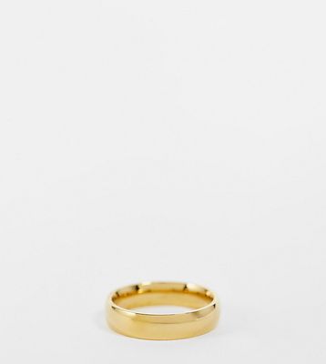 Lost Souls stainless steel band ring in gold