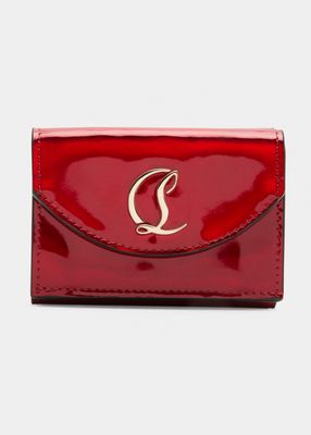 Loubi54 Patent Leather Compact Wallet