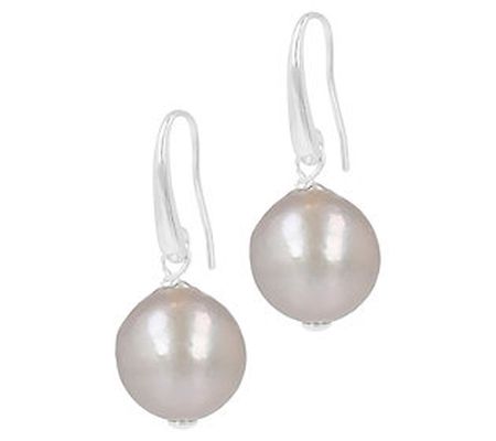 Louis Dell'Olio Sterling Grey Cultured Pearl Da ngle Earrings