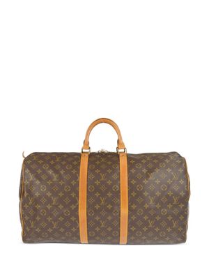 Louis Vuitton 1983 pre-owned Keepall 55 travel bag - Brown
