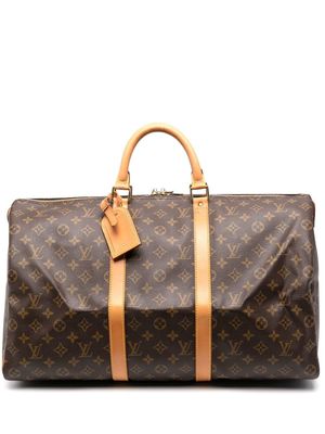 Louis Vuitton 1991 pre-owned monogram Keepall 50 travel bag - Brown