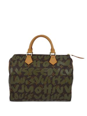 Louis Vuitton 2001 pre-owned Graffiti Speedy 30 tote bag - Brown