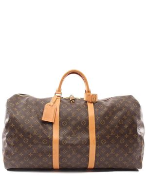 Louis Vuitton 2001 pre-owned Keepall 60 travel bag - Brown