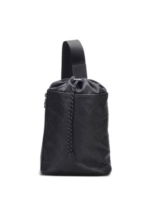 Louis Vuitton 2019 pre-owned Monogram Shadow Chalk backpack - Black