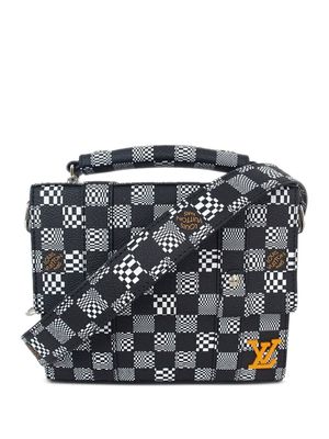 Louis Vuitton 2020 pre-owned Damier Disorted Soft Trunk messenger bag - Black