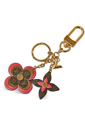 Louis Vuitton 2021 pre-owned Monogram Blooming Flowers bag charm - Gold