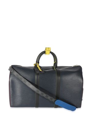 Louis Vuitton pre-owned Epi Gaphite Patchwork Keepall 50 travel bag - Blue