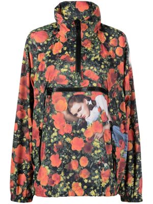 Louis Vuitton pre-owned floral print half-zip jacket - Multicolour