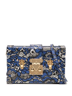 Louis Vuitton Pre-owned Petite Malle Floral Lace-Print Crossbody Bag