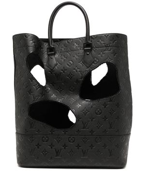 Louis Vuitton x Comme Des Garçons 2021 pre-owned cut-out tote bag - Black