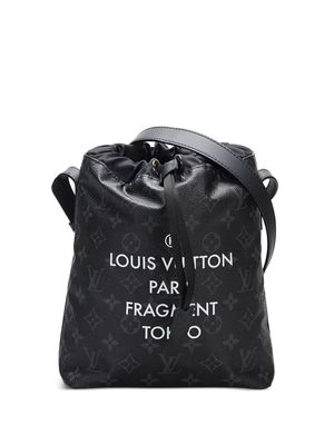 Louis Vuitton x Fragment 2017 pre-owned Nano bucket bag - Black