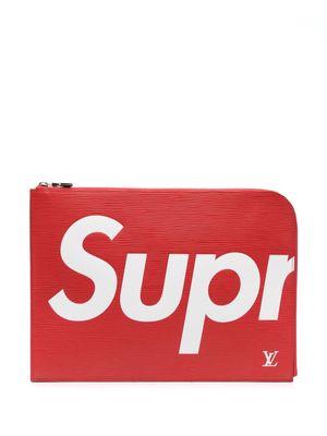 Louis Vuitton x Supreme 2017 pre-owned Jour GM clutch bag - Red
