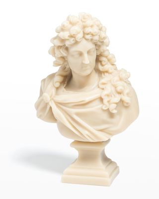 Louis XIV Bust Candle, Stone