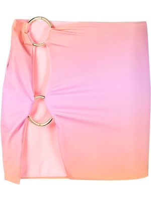 Louisa Ballou double-ring miniskirt - Pink