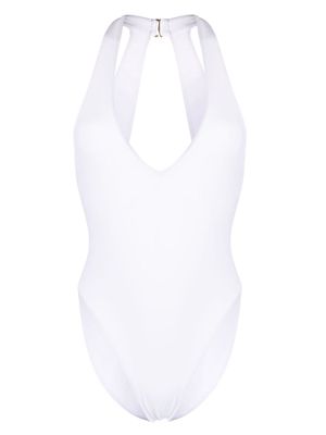 Louisa Ballou halter-neck one-piece swimsuit - White