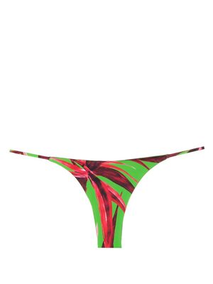 Louisa Ballou Mini Ring abstract-print bikini bottoms - Green