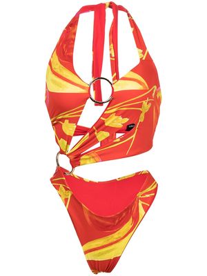 Louisa Ballou Sex Wax asymmetric swimsuit - Multicolour