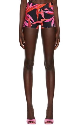 Louisa Ballou SSENSE Exclusive Black & Pink Lycra Shorts