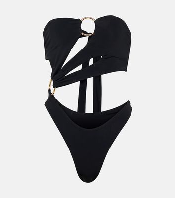 Louisa Ballou Strapless cutout swimsuit