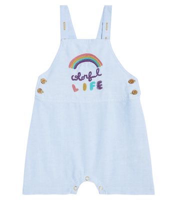 Louise Misha Baby Atilo embroidered cotton overalls