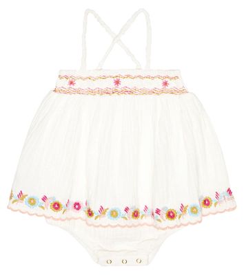 Louise Misha Baby Carina embroidered cotton skirt