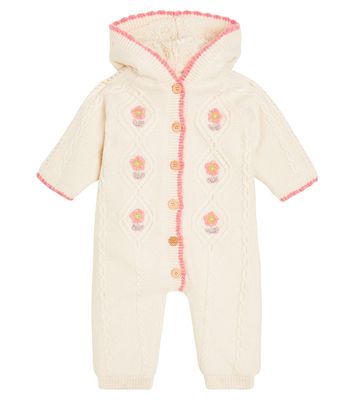 Louise Misha Baby Davida Pilot wool and cotton onesie