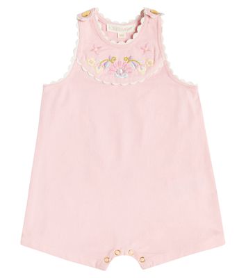 Louise Misha Baby Elena embroidered cotton jumpsuit