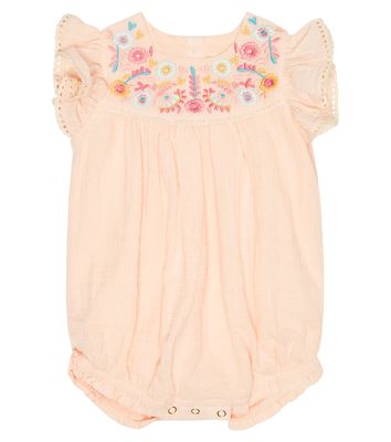 Louise Misha Baby Maria embroidered cotton romper