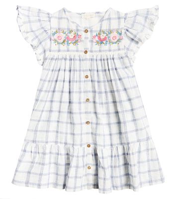 Louise Misha Carlina checked cotton and linen dress
