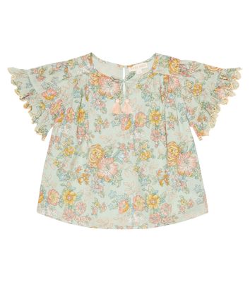 Louise Misha Feliza floral cotton blouse