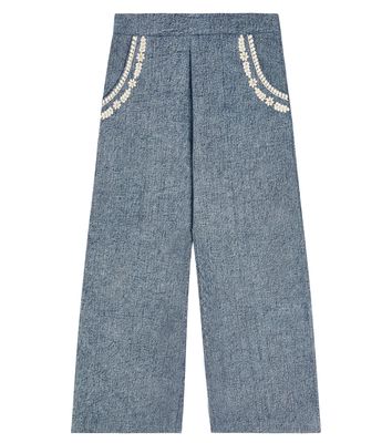 Louise Misha Flor embroidered jeans