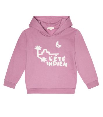 Louise Misha Issah embroidered cotton hoodie