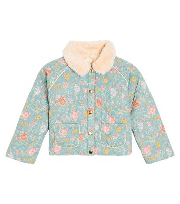 Louise Misha Jasmina quilted floral cotton jacket