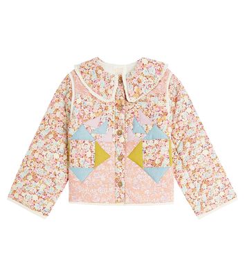 Louise Misha Niagara floral patchwork cotton jacket