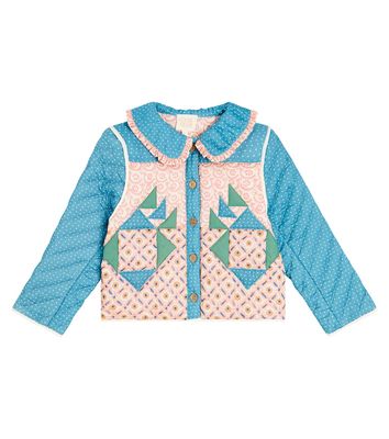 Louise Misha Niagara quilted patchwork cotton jacket
