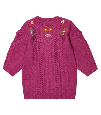 Louise Misha Rejana embroidered sweater dress