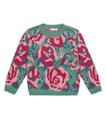 Louise Misha Tsar floral jacquard sweater
