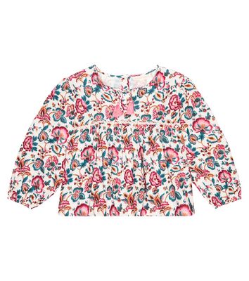 Louise Misha Vally floral cotton blouse
