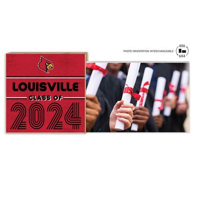 Louisville Cardinals 5" x 10.5" 2024 Grad Floating Photo Frame