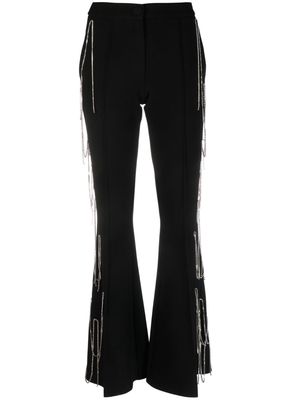 Loulou crystal-fringe detail trousers - Black