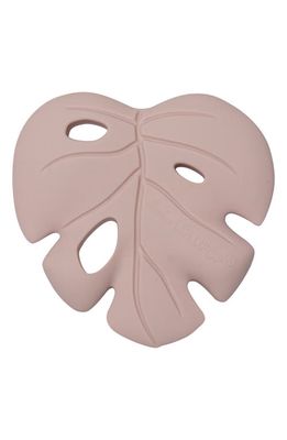 Loulou Lollipop Monstera Silicone Teether in Pink